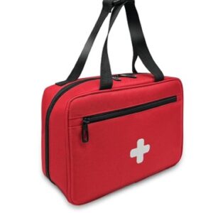 Medium first aid bag - Bifold design, medical supplies organizer. Adjustable straps for easy carry. Used for extended first aid application and can be included with Large Go Bags.