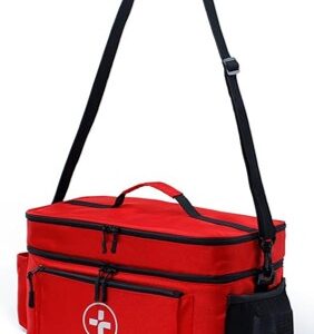 Medium extensive first aid kit w/ trauma treatment capability - Best used for trained individuals that can administer advance first aid to trauma emergency situations.