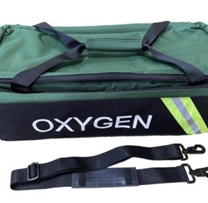 Oxygen carrier kit - Convenient way to easily transport a complete O2 system and accesory for emergency. Carrier will fit D or Jumbo D portable oxygen tank.Oxygen carrier kit - Convenient way to easily transport a complete O2 system and accesory for emergency. Carrier will fit D or Jumbo D portable oxygen tank.
